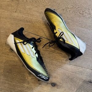 Adidas F50 Black and gold Kids Athletic soccer  Shoes